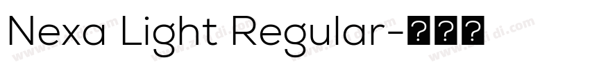 Nexa Light Regular字体转换